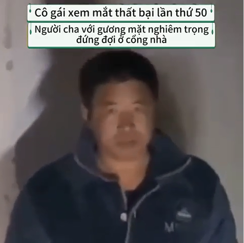 Biểu cảm ra đứng đón con  sau màn xem mắt thất bại của ông bố khiến dân mạng cười ngất (Ảnh cắt từ clip)