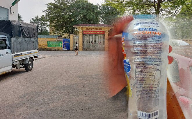 Sau khi uống nước ngọt miễn phí, 9 em học sinh đau bụng và buồn nôn (Ảnh: Thương Trường)