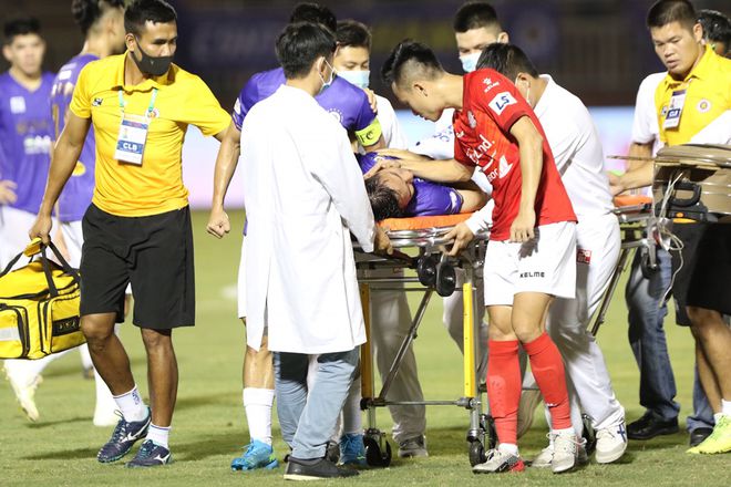 Tai nạn khiến Dũng gãy ống xương đồng