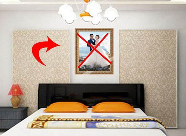 Không trẻo ảnh cưới đầu giường