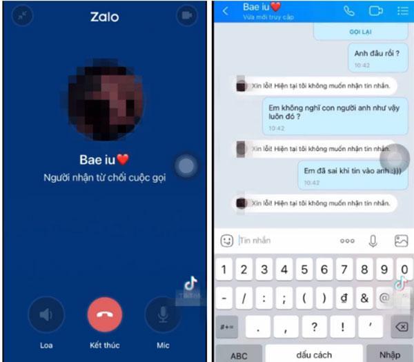 Nào ngờ khi thấy ảnh mặt mộc, anh ta chặn số (Ảnh: Yan)