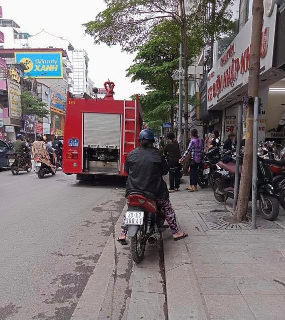 Xe chữa cháy được điều động tới hiện trường