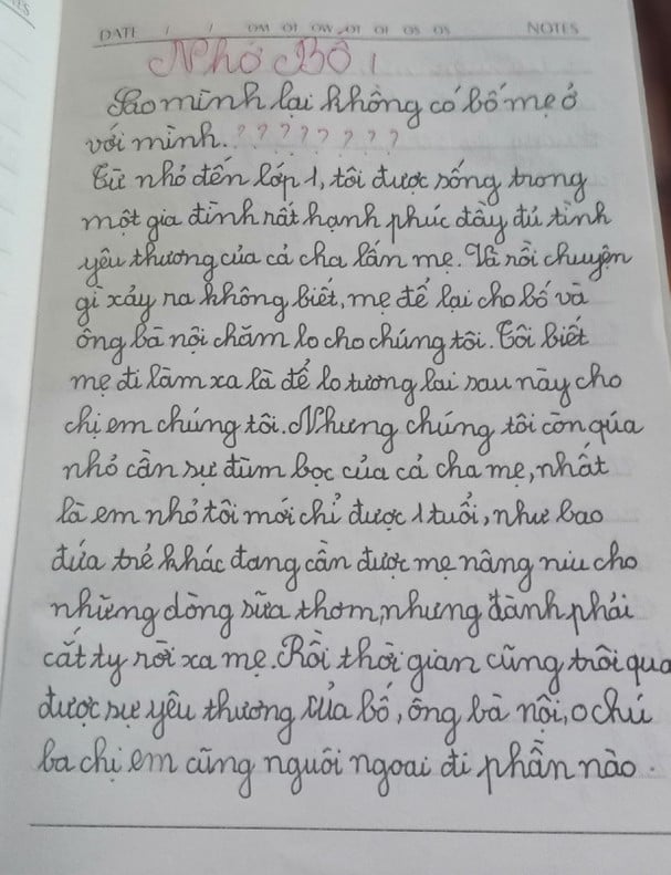 Mẹ bỏ đi, bố vào tù...  (Ảnh: Báo Nghệ An)