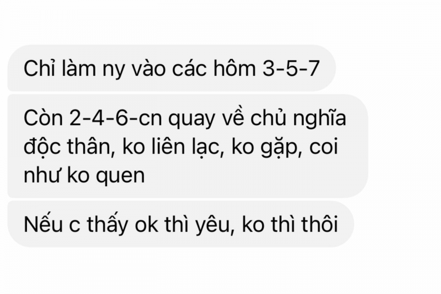 Cô gái đồng ý yêu với điều kiện hết sức khó đỡ 
