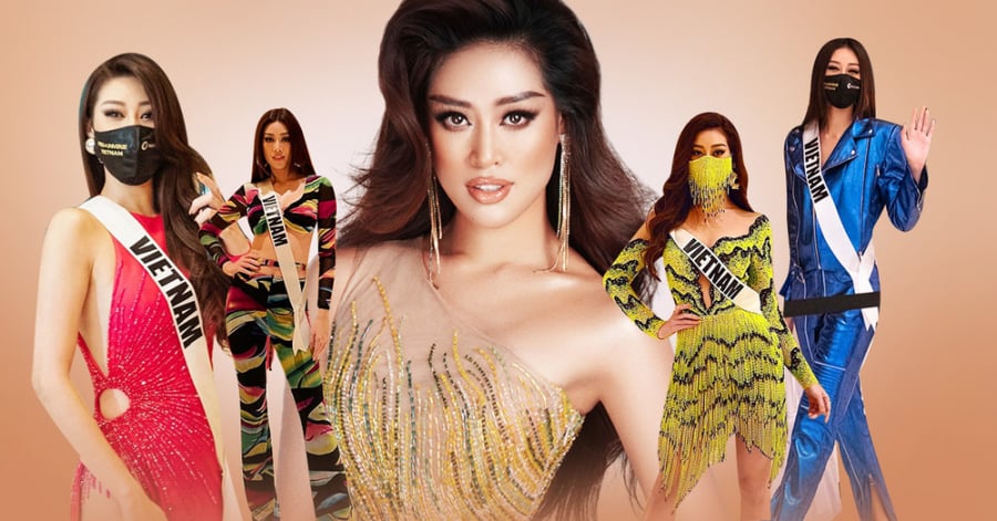 Được biết, Khánh Vân đã diện khoảng 30 bộ váy tại 10 ngày tham gia Miss Universe 2020.