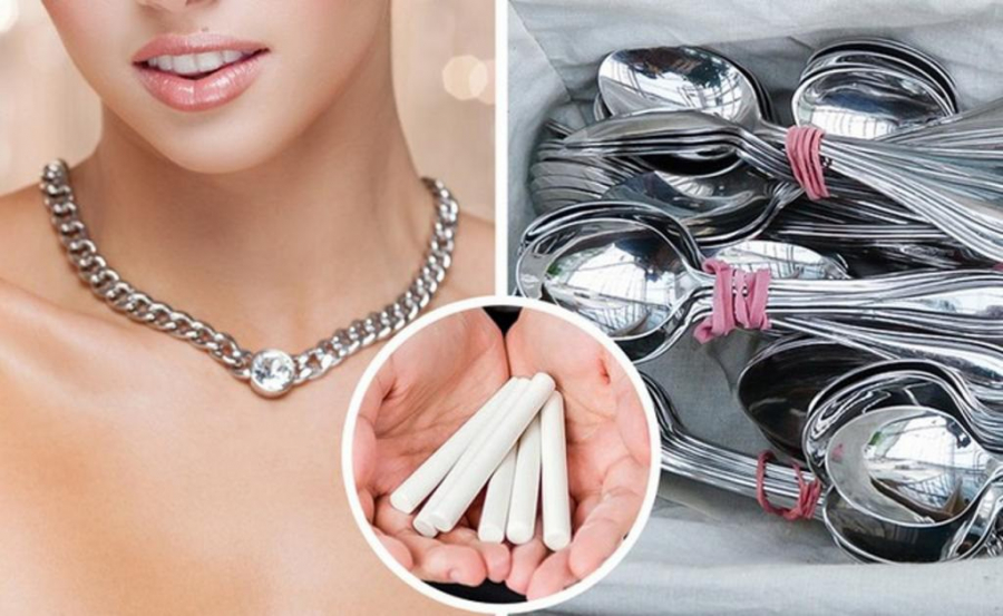Phấn giúp làm sáng đồ kim loại trong nhà