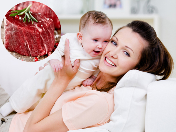 Không cho bé ăn thịt bò vào buổi tối