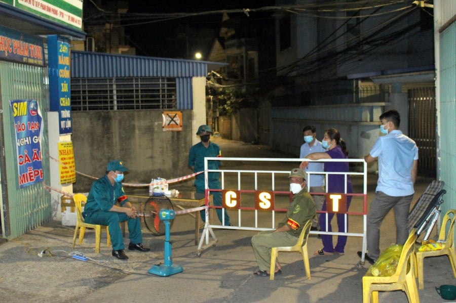 Khu vực sinh sống của bệnh nhân đã được phong toả, khử khuẩn (Ảnh: Vietnamnet)