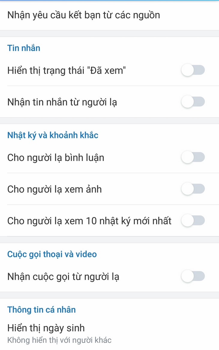 Nhận biết Zalo bị theo dõi