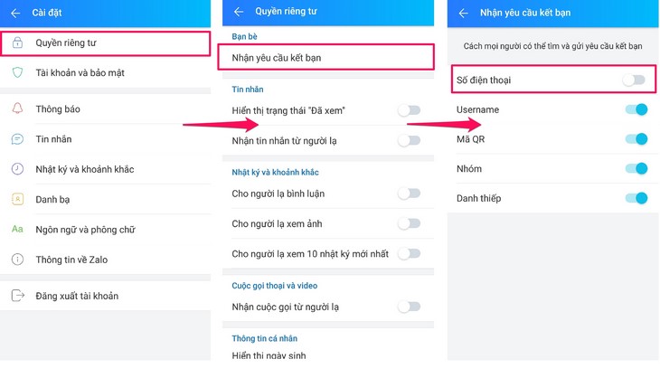 Mẹo nhỏ giúp ẩn số điện thoại trên Zalo