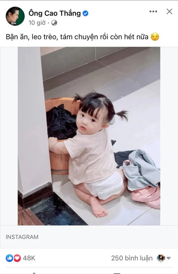 Ông Cao Thắng đã tiết lộ “công việc” của Winnie trong suốt mùa dịch này: 
