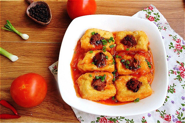 Đậu phụ nhồi thịt