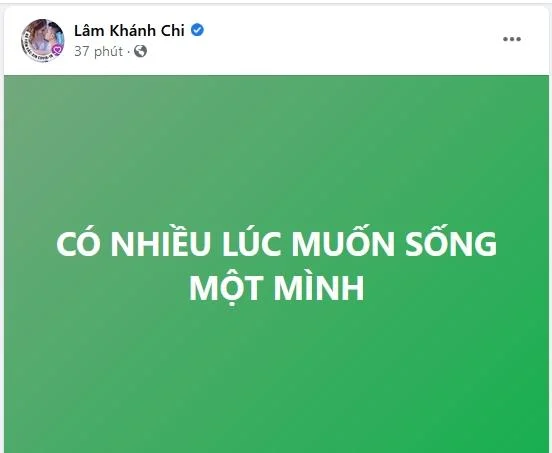 Lâm Khánh Chi mới đây bất ngờ tuyên bố: 