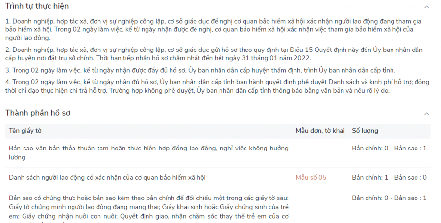 Cổng  Dịch vụ công quốc gia hướng dẫn chi tiết cách thức nhận tiền hỗ trợ dịch Covid-19