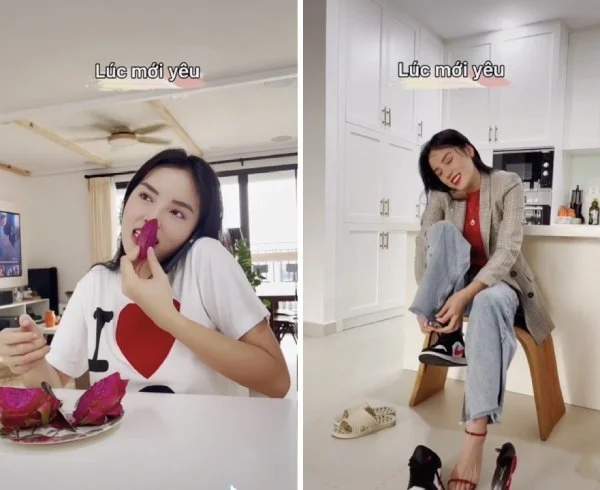 Kỳ Duyên chia sẻ đoạn clip “tấu hài” khiến dân tình cười nghiêng ngả vì độ lầy lội và chịu khó diễn xuất chẳng kém ai. Có người khen cô nức nở nhưng có một tài khoản lại so sánh: “Làm gì có cửa so với H’Hen Niê”. Kỳ Duyên cũng phản ứng, cho rằng không nên gọi tên những nàng hậu khác để nhận xét tiêu cực: “Trời, bạn này đang nói sở thích của bạn ấy, sao thấy nhiều comment cứ nhắc tên của các chị, gợi ý so sánh nghe hơi tiêu cực vậy”.