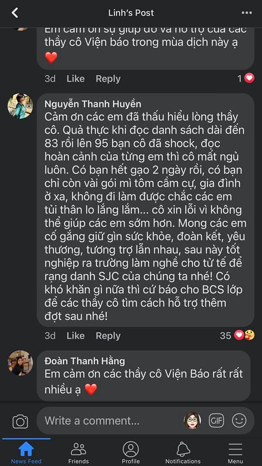 Một bạn trẻ cũng chia sẻ câu chuyện ấm áp của thầy cô mình đối với Mừng SHBET phiên bản mới 2025 (Ảnh: Phương Bé)