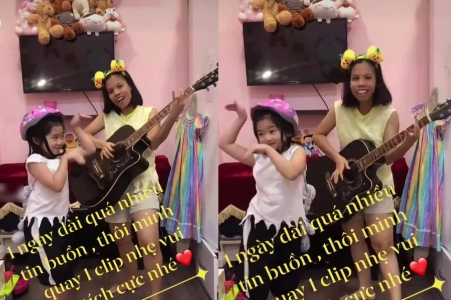 Trong clip được đăng tải mới đây, con gái cố diễn viên Mai Phương đội mũ bảo hiểm ngộ nghĩnh, vui vẻ ca hát. Không chỉ thừa hưởng những nét đẹp từ đấng sinh thành mà thiên thần nhỏ còn được di truyền cả đam mê âm nhạc. Cả Mai Phương và Phùng Ngọc Huy đều từng theo đuổi nghề ca sĩ. Mặc dù đã không còn mẹ lại không được ở gần bố nhưng có thể thấy bé Lavie được nuôi dạy rất tốt.