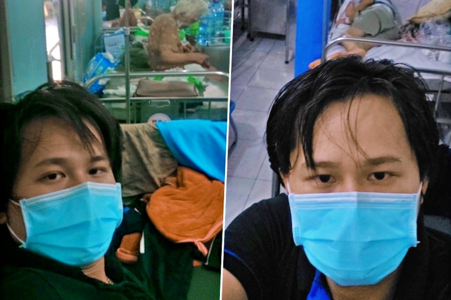 Chỉ nửa phút bất cẩn, anh Thắng không ngờ mình lại trở thành F0. (Ảnh: VietNamNet)