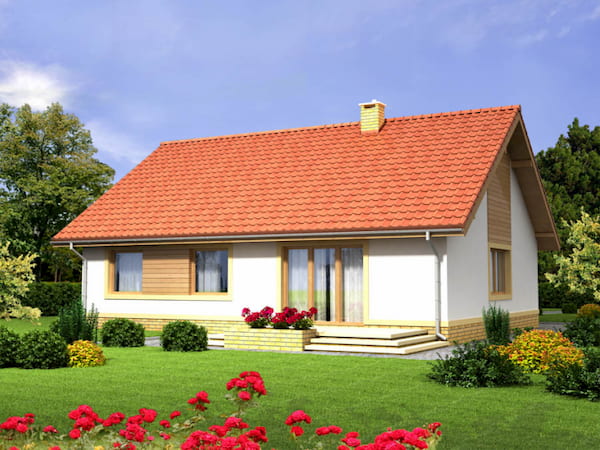 Nhà cấp 4 mái thái đỏ truyền thống với gia trên 300 triệu