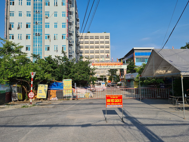 Bệnh viện Đa khoa Nông nghiệp tạm thời phong tỏa sau khi 3 nhân viên y tế mắc Covid-19 (Ảnh: T.Đ.)
