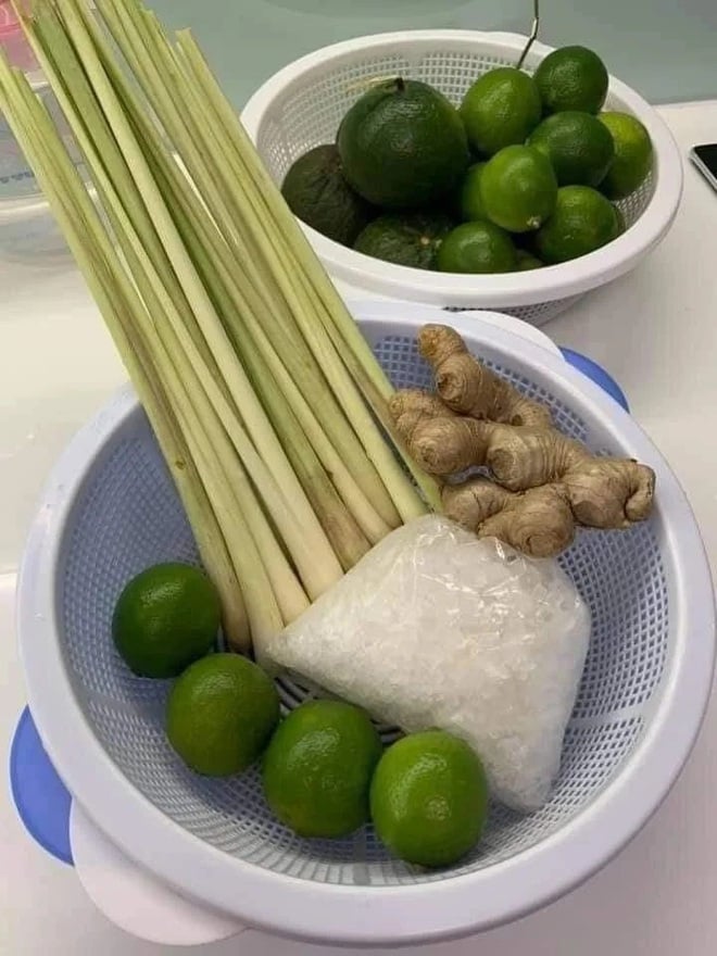 Gia đình anh thường xuyên dùng chanh xả gừng để tăng thêm đề kháng