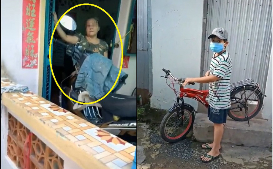 Hình ảnh được cho là mẹ của cậu bé