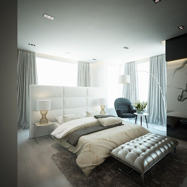 Phòng ngủ có diện tích tương đối lớn.
