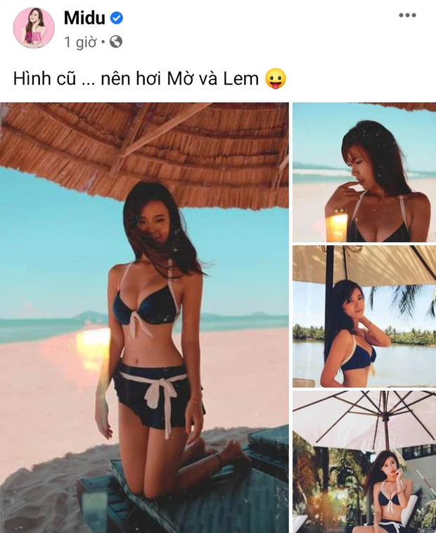 Midu đăng tải loạt ảnh diện bikini hai mảnh và thả thính: 
