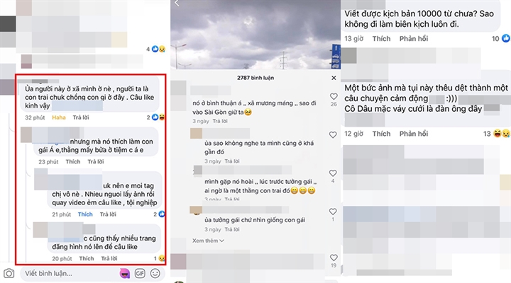 Những bình luận của cư dân mạng đồn đoán về 