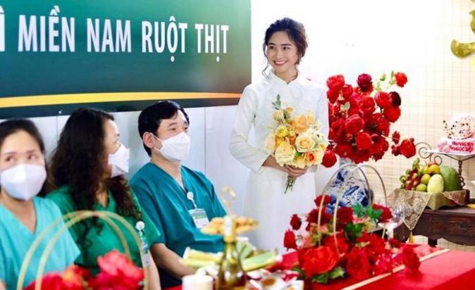 Cô dâu Ngọc Diệp trong Quatrian shbet hiện đang mở đặc biệt. (Ảnh: Công luận)