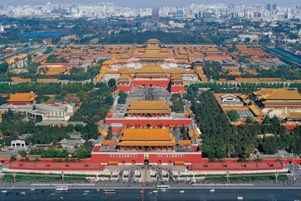 Hình ảnh Tử Cấm Thành rộng lớn nhìn từ trên cao