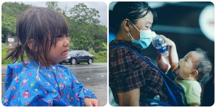 Mỗi chặng dừng chân, những đứa trẻ được 