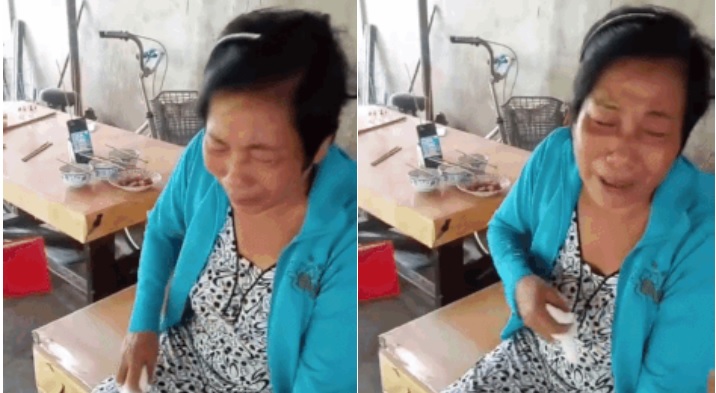 Người mẹ khóc nấc trong ngày nhận tro cốt của con. Hình ảnh cắt ra từ clip