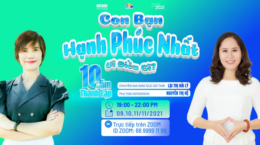 Chương trình “Con Bạn Hạnh Phúc Nhất Vì Điều Gì?” phiên bản đặc biệt kỷ niệm 10 năm Hotkids thành lập