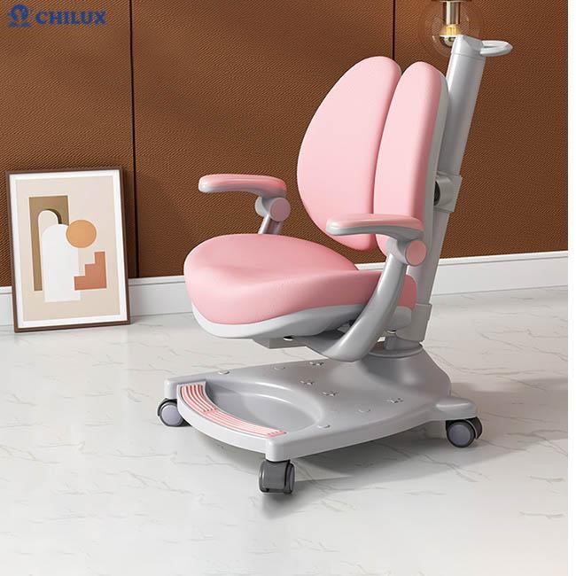 Mẫu ghế chống gù đi kèm bộ bàn học cho bé Chilux