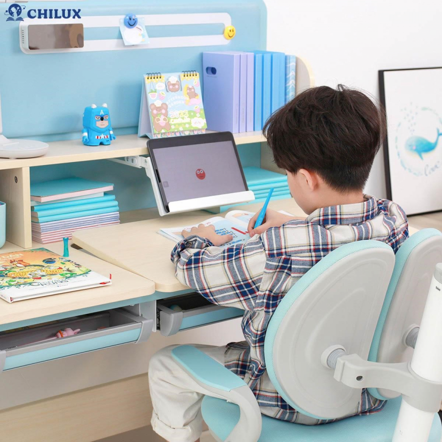 Thiết kế xinh xắn của mẫu bàn học chống gù chống cận Chilux Smart S