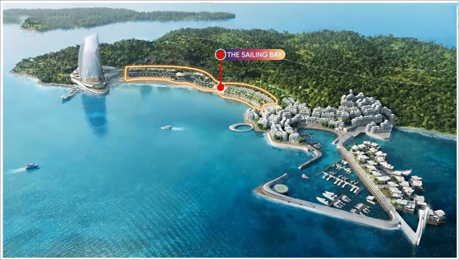 Vị trí The Sailing Bay tại Bãi Trào