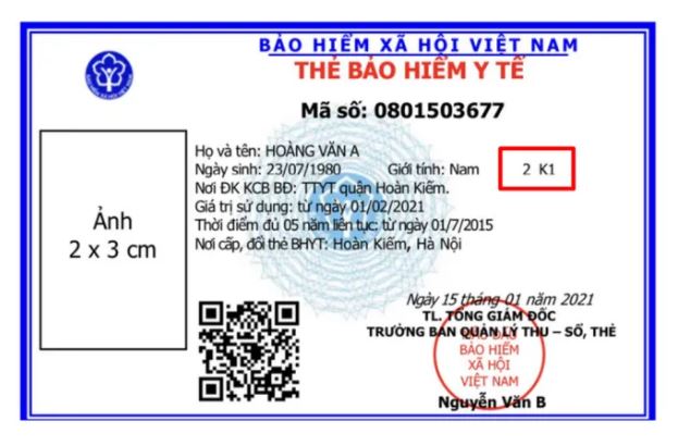 Mẫu thẻ BHYT mới với mã số chỉ có 10 ký tự.