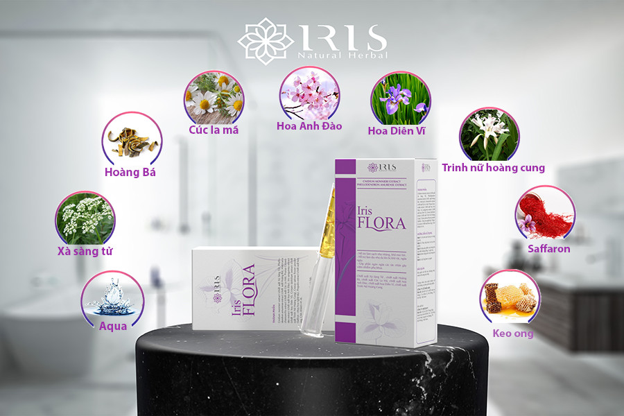 Iris Flora chiết xuất từ thảo dược làm giảm tình trạng viêm nhiễm phụ khoa cho các chị em