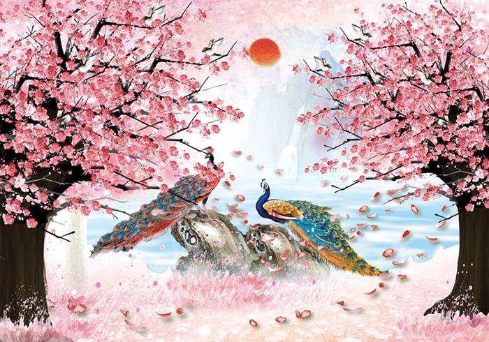 Tranh thể hiện sự sinh sôi thường mang ý nghĩa phong thủy tốt, tượng trưng cho may mắn.