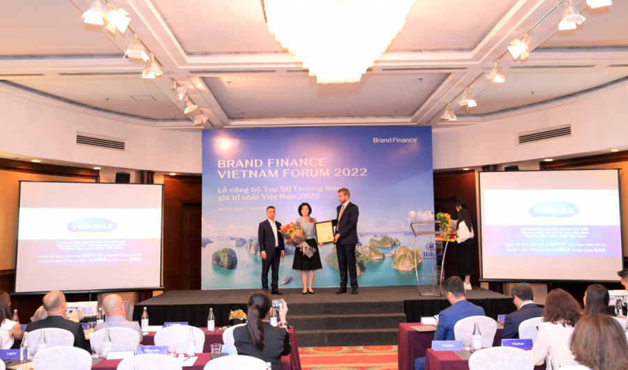 Vinamilk là thương hiệu thực phẩm giá trị nhất với định giá hơn 2,8 tỷ USD
