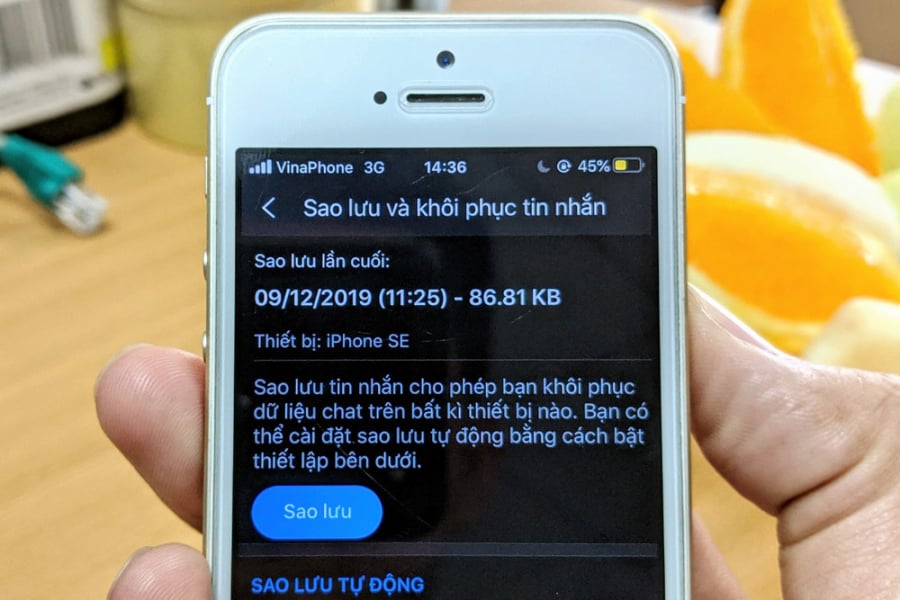Cách khôi phục tin nhắn trên zalo