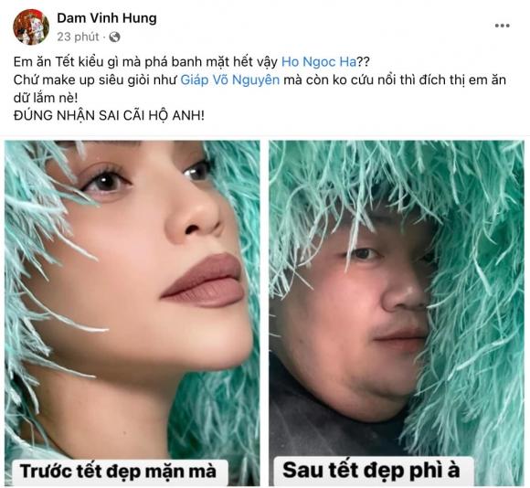 than-thiet-la-the-nhung-dam-vinh-hung-cung-co-luc-troll-ha-ho-cuc-lay-bang-anh-truoc-va-sau-tet-1-ngoisaovn-w1054-h972