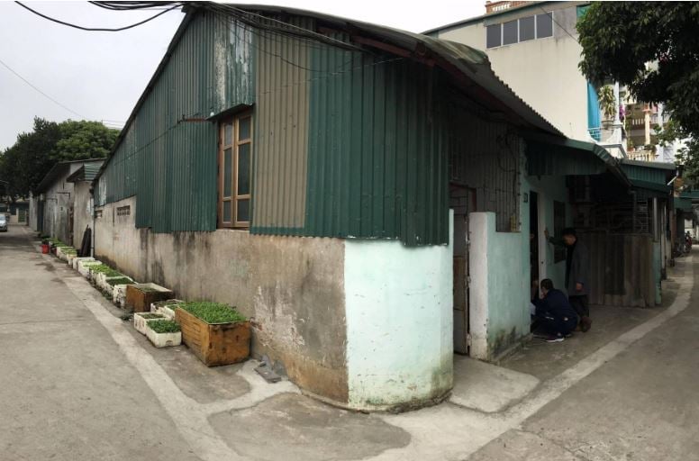 Một căn nhà cấp 4 cũ trước khi cải tạo.