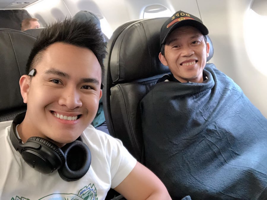 hoai linh va con trai