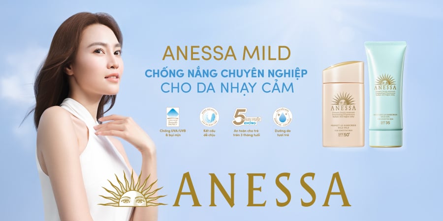 “Cứu cánh” cho Mừng SHBET phiên bản mới 2025 nhạy cảm với bộ đôi chống nắng vượt trội từ Anessa Sunscreen Skincare Mild.