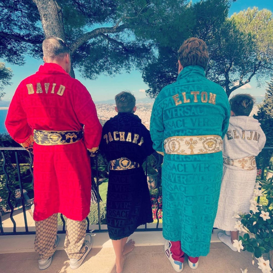 elton john va các con