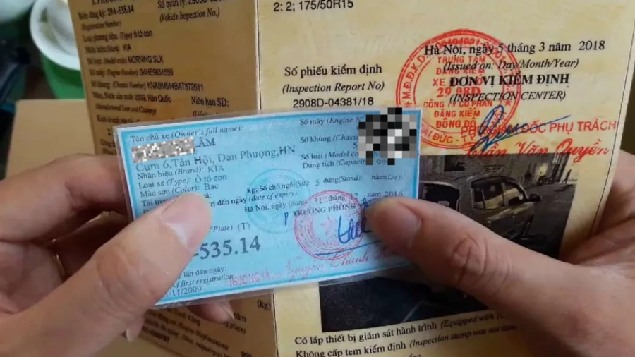 Giấy tờ đăng kí xe