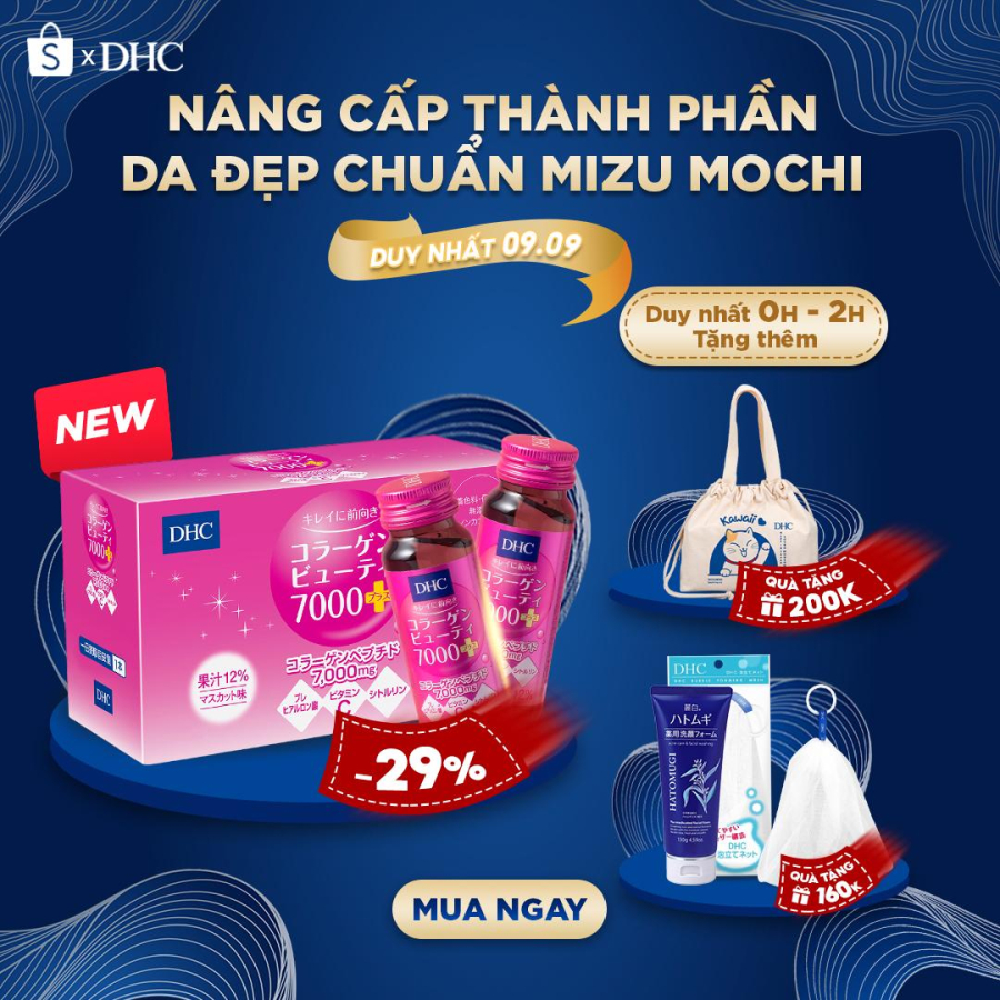 DHC Collagen Beauty 7000 Plus giảm sâu duy nhất ngày 9.9