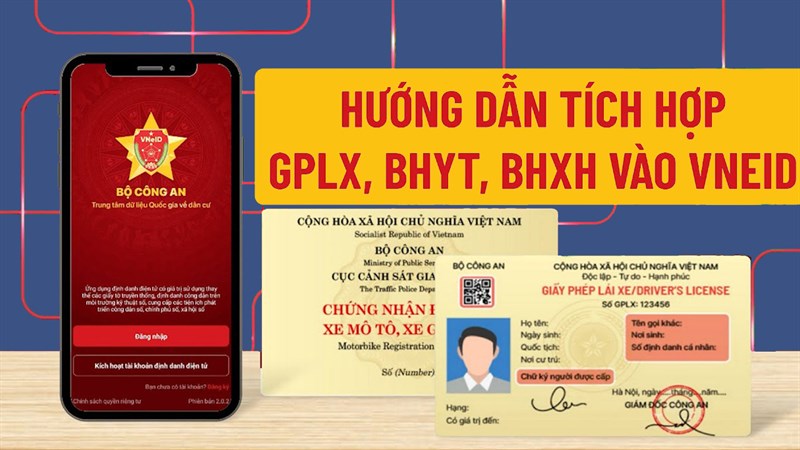 huong dan tich hop giay to xe vao ung dung VNeID
